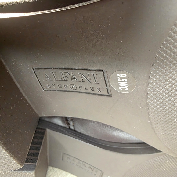 Alfani Brown Leather Knee-High Boots New - Picture 14 of 15